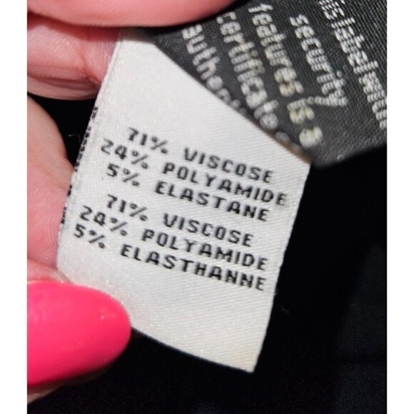 DVF Diane Von Furstenberg Career Midi Dress 6 Stretch Half Sleeve Blue Zippers - Picture 15 of 16